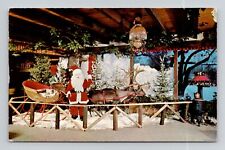 Postcard Santa Claus Rustic Manor Gurnee Illinois, Vintage Chrome M18 picture