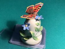 Vintage Brian Hargreaves Tortoiseshell Porcelain Butterfly Bell 1984 Very Nice picture