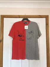 NEW MENS DISNEY MICKEY MOUSE SHORT SLEEVED TOP T-SHIRT SIZE UK L BNWT picture