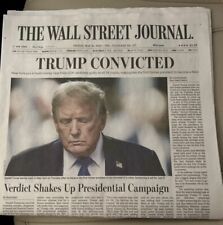 🚨Trump Convicted - Wall Street Journal Newspaper 5-31-24 - BRAND NEW📰 picture
