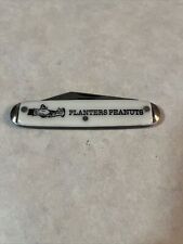 VINTAGE PLANTERS PEANUTS ADVERTISING TWO BLADE POCKET KNIFE, MADE IN USA picture