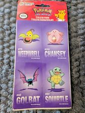Vintage Pokemon Collector Stickers NIP New 1998 2 Sheets picture