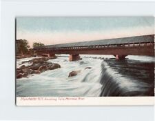 Postcard Amoskeag Falls Merrimac River Manchester New Hampshire USA picture