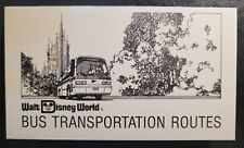 VERY RARE 1983 WALT DISNEY WORLD BUS TRANSPORTATION ROUTES GUEST POCKET GUIDE picture