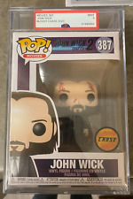 JOHN WICK CHAPTER 2 BLOODY CHASE 2020 FUNKO #387 KEANU REEVES RARE MINT PSA 9 picture