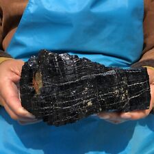 2040g Natural Beautiful Black tourmaline Quartz specimen Crystal Healing Stone picture