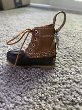 L L Bean Boot Keychain Iconic Original Duck Boot Leather & Rubber NWT picture