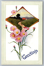 1900 Greetings Postcard Antique West  picture