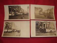 4 old photographs European Religious procession Funeral? Wedding? WW2 era photos picture