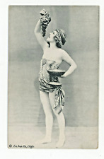Vintage Postcard  WOMAN LADY POSING AS A GREEK STATUE NO PC BACK picture