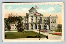Toledo OH-Ohio, Lucas County Court House, McKinley, c1926 Vintage Postcard picture