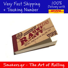 20x Packs Of Raw Rolling Paper Wide Perforated Filter Tips (50 per pack) picture