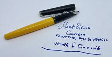 Vintage MONTBLANC Carrera Fountain Pen- F Fine Nib- Germany- School Pen picture