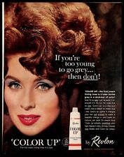 1962 Revlon Color Up Vintage PRINT AD Hair Tint Rinse Blue Eyes picture