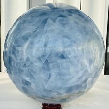 7460g Natural Blue Celestite Crystal Sphere Ball Healing Madagascar picture