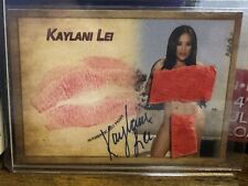 Collectors Expo 💫 Authentic Auto Kiss Card 💫  💕Kaylani Lei 2018💕 AVN HOF picture
