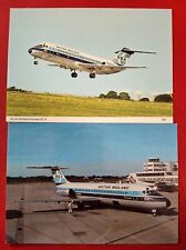 BRITISH MIDLAND Postcards 2 Douglas DC-9 Series 10 BMI picture