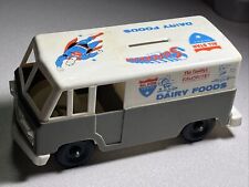 Vintage 1950's All Star Dairy Foods SUPERMAN Hard Plastic Advertising Bank Read picture