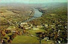 Shepherdstown WV Shepherd College Aerial View Potomac River Bridges postcard P36 picture