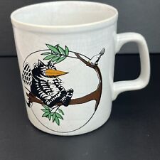 Vtg Kliban Cat Bird In A Tree Disguise Coffee Mug Tea Cup Made In England 8oz picture