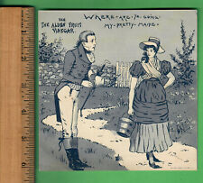 c. 1890 VICTORIAN TRADE CARD  ALDEN FRUIT VINEGAR - KATE GREENAWAY NURSERY RHYME picture