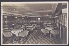 1931 DINING ROOM, MAILED ABOARD NORDDEUTSCHER LLOYD BREMEN CATAPULT SHIP, R.P. picture