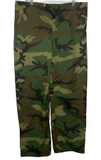 US Cavalry Waterproof Pants Men Size XL Cold Weather Rain Woodland Camouflage picture