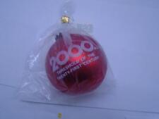 Vintage Bronner's Christmas Wonderland Red 2000 Glass Ball Ornament picture