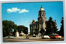 Columbia City IN-Indiana, Whitley County Court House, Vintage Postcard picture