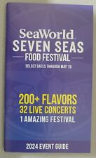 SeaWorld Seven Seas Food Festival Brochure Map Orlando,FL NEW 2024 Event Guide picture