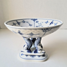 Rare: Bing & Grondahl /B&G Blue Traditional Porcelain 066 Bowl on Dolphin Foot. picture