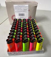 NEW 50ct DISPLAY CRICKET LIGHTERS POCKET MINI NEON FLUO STYLE FLAME DISPOSABLE 6 picture