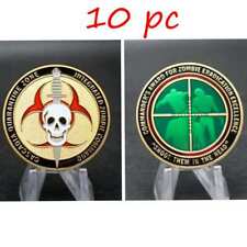 10PC Zombie Eradication Excellence Cascadia Quarantine Zone Challenge Coin picture
