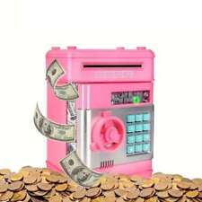 Electronic kids Piggy Bank Cash Coin Box Money Saving Box ATM Toy Kid Mini Safe picture