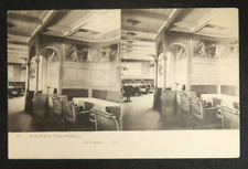 The Smoking Room Aboard Transatlantic French Postcard Steamship RPPC Ocean Liner picture