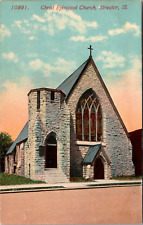 Postcard   Christ Episcopal Church Streator Illinois  [du] picture