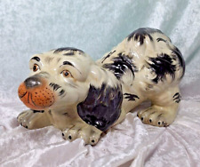Large Staffordshire Spaniel Puppy Dog Hand Painted Early 1800s 8