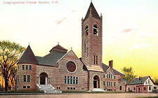 Vintage Postcard New Hampshire, Congregational Church, Nashua, N,H. - c1940 picture