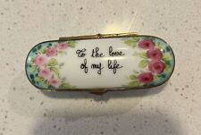 “You Are The Love Of My Life” Limoge France Trinket Box, Mint Condition picture