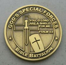 GOD'S SPECIAL FORCES BIBLE BATTALION THE ARMOR OF GOD CHALLENGE COIN NIP picture