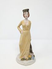 Vintage Nuova CAPODIMONTE Lady Figurine - 7x3 picture