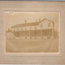 c1900s Unknown Business Building Hotel Cabinet Card Photo Mystery Antique 2F picture