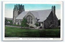Postcard Sage Memorial Chapel, East Northfield MA hand colored G11 picture
