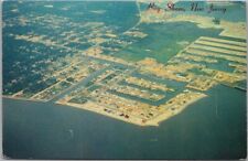 BAY SHORE, New Jersey Postcard Aerial View - Tom's River / Barnegat Bay c1960s picture