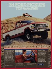 1984 Ford Trucks NEW Metal Sign: F-150 XLT in Red & White - Best in America picture