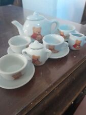 Vintage Battat Miniature Porcelain Mini Tea Set, Winnie the Pooh 13 Pieces picture