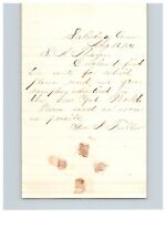 1884 Handwritten Letter George J Fuller Salisbury CT Connecticut Genealogy picture