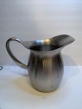 RARE VTG Vollrath US Medical Stainless Steel Pitcher 9” Hospital Corpsman Symbol picture