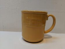 LONGABERGER POTTERY WOVEN TRADITIONS YELLOW MUG/CUP picture