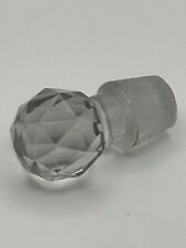 Vintage Faceted Crystal Ball Decanter Stopper picture